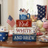 4 4th 250th CroBlissful Pcs of July Decorations Patriotic Memorial Day Tabletop Decoration Red White Blue Table