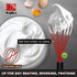 Walfos Whisk Set of 3: 8.5+9+11in Silicone Whisks for Cooking, Heat Resistant, Dishwasher Safe