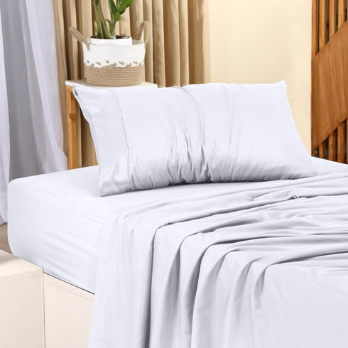 Utopia Bedding Twin Sheet Set, 3 Piece, Soft Microfiber, White