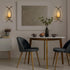 Set Vesici Candle Sconces of Two Metal Wall Candle Holder Wall Mounted Sconces Decorative Iron Holder for Living Room