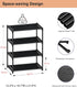 4 Closet HITHIM Tiers Small Shoe Rack,Narrow Stackable Shoe Shelf Organizer,Sturdy Shoe Stand, Non-Woven Fabric Metal