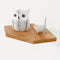 Fun Memories Corner Shelf Wall Mount, Solid Oak Wood Floating Corner Shelves