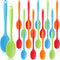 Rtteri 20 Pieces Mixing Spoons, Silicone Nonstick Cooking Spoons, High Heat Resistant for Baking and Stirring