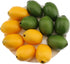 Gresorth 12pcs Yellow & Green Artificial Lifelike Simulation Lemon Fake Fruit Home