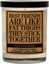Gift for Best Friend | Funny Scented Candle Gifts for Women, Bestie, BFF, Sister, Coworker - Huckleberry, Lemon, Vanilla