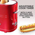 Nostalgia Adjustable Retro Pop Up Hot Dog Toaster - Fits 2 Regular or Extra Plump Hot Dogs and 2 Buns, Red