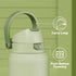 40 oz 2-in-1 24 Insulated Water Bottle with Straw: Meoky Stainless Steel Metal Water Bottle with Lid - Leak Proof, Cold