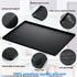 Under Sink Mat - 31" x 22" Waterproof Kitchen Cabinet Liner with Drain Hole - Flexible Silicone Mat for Kitchen