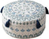 D45xH20cm MOCOFO Round Unstuffed Pouf Cover Scandinavian Simplicity Geometric Print Floor Cushion - Washable Ottoman
