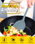 Pack of 2 Non-Stick Silicone Wok Spatula - Heat Resistant, Easy to Clean, Dishwasher Safe Kitchen Utensil