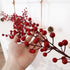 Wuhetyo Berry)-2PCS Christmas Red Pip Berry Garland, Artificial Burgundy Red Berry Vines Garland Decor for Winter