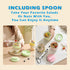 Breakfast On The Go Cups, 20 oz Overnight Oats Containers with Lid & Folding Spoon, Pink