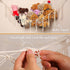 YKBU Hammock Stuffed Animals Corner Hanging Net Macrame Stuffed Animal Storage Plush Toy Holder Toy Organizer for Boho