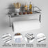 Adhesive Paper Towel Holder Shelf, Wall Mounted Roll Rack for Kitchen Shower Bathroom, Rustproof Stainless Steel