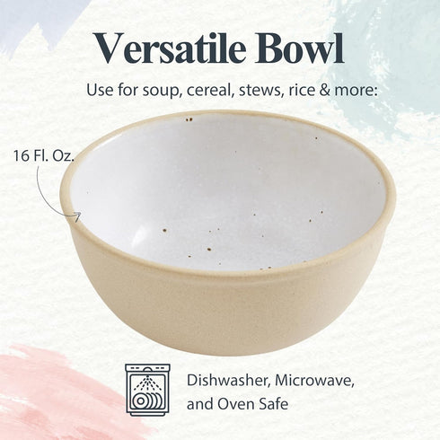Portmeirion Minerals Medium Serving Bowl Moonstone, 6 inch Ceramic, Dishwasher & Microwave Safe