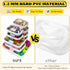 9 Pack Storage(L,2S,6Mini) Clear Hard Shell Zipper Case,Waterproof Toiletry Cosmetic Bag,Toy Organizers and Storage