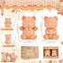 SUMMORO 2 Pcs Brown Sugar Keeper Terracotta Brown Sugar Bear Saver and Softener Disc in Food Storage Container for Food