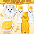 48 8 oz Thenshop Pcs Plastic Bear Honey Bottle Jars Empty Honey Squeeze Bottle with Yellow Flip-top Lid for Storing