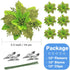 Christmas Poinsettia Artificial Flowers Decorations, 12 Pcs Glitter Flowers Picks for Xmas Tree Wreaths Garland