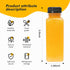 MANSHU 10 OZ Plastic Juice Bottles, Reusable Bulk Beverage Containers, 10Pcs with Black Tamper Evident Lids
