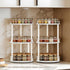 Set 2 3-Tier Countertop, SR23L2WW YATINEY Spice Rack, of Lazy Susan Organizer, Turntable Organizer For Cabinet, Compact