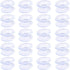 Pawfly 20 Pack Double Sided Suction Cups - 0.8 Inch Clear PVC Plastic for Glass Table Mirror