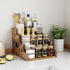 4 Countertop KLM Liquor Bottle Display Shelf, Coffee Syrup Rack Organizer, Step Liquor Wine Rack, mini bar,liquor