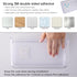 NiHome Acrylic Wall Mount Organizer 2-Pack, Slim Over Cabinet Storage Bins, No-Drill Installation for Kitchen,