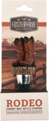 Foster & Rye Cowboy Boot Bottle Stopper, Rustic Topper for Whiskey, Bourbon, Wine, Great Gift for Men & Women, Set of 1