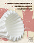 1-2 Cup Small Coffee Filters, 100 Count Disposable Basket Coffee Filter Paper, Compatible with Kalita Wave Dripper