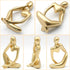 inheming Gold Thinker Statue Decor, Modern Abstract Art Sculpture, Thinker Figurines Collectible Accents Decoration