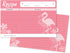 Home Advantage Pink Flamingo Design Set of 50 Double Sided Family 4x6 Recipe Cards