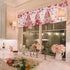ALAGEO Valentines Valances Window Curtain, Pink Gnomes Kitchen Valances, Rod Pocket Love Heart Balloon Short Topper, 54