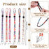 EupHHonycs 6 6 Pieces Folk Style Napkin Clip, Lanyard Neck Strap, Adjustable Flexible Bib Holder Clips for Napkin, Clip