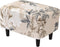 CRFATOP Ottoman Chair Cover Large Ottoman Chair Slipcovers Solid Rectangle Storage Stool