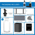 Set 11.8OZ Nozzle Bathroom Glass Mouthwash Dispenser with Cup,Black Toothbrush Holder Stainless Steel with Clear Mouth