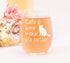 Cats and Wine Make Life Better Stemless Wine Glass - 17 oz - Funny Gift for Cat Lovers