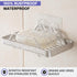 KINCMAX Premium Adhesive Soap Holder for Shower Wall, Drill Free Stainless Steel Soap Caddy with Adhesive Sticker