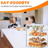 Countertop 4 Counter, Bread Box,Large Bread Boxs for Kitchen - Layers Adjustable Bread Storage Container, Clear Boxes