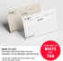 321Done Recipe Cards, Made in USA - 4x6 Black and White Modern Minimalist, Set of 50 for Weddings, Bridal Shower