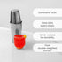 Set 18 oz Set 304 A Bar Above Professional Boston Shakers Weighted and Unweighted Stainless Steel Cocktail Shaker
