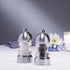 Chef Specialties Clear 3.5" Metro Pepper Mill and Salt Mill Set