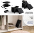 STORAGEBUD 15-in 330lbs, Storage Ottoman Cube with Small Bin, Square Ottoman with Storage for Living Room and Bedroom