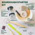 Sourdough Starter Kit Ultimate Sourdough Bread Baking Supplies w/Sourdough Starter Jar & Banneton Basket- Easy Cleaning