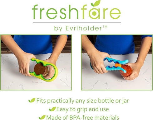 Evriholder Easi-Twist Easy Grip Jar Opener, 1pk, Colors May Vary