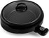 Aroma Housewares ASP-137B 3Qt. 3-in-1 Electric Indoor Grill - Portable, Dishwasher Safe, Black with 10 in. Nonstick Pan
