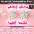 Brillarlights 100 Count 21ft Mini Pink String Lights, Indoor Outdoor Christmas Tree Lights UL Certified for Room
