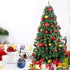 Red & Gold 2.5" Christmas Balls, Shatterproof Hanging Ornaments for Birthday Halloween Holiday Wedding Decorations, Set