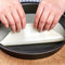 IME Nonstick Pizza Pan - 10 Inch Carbon Steel Deep Dish Baking Tray for Home Kitchen Bakeware
