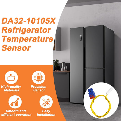 Upgraded DA32-10105X Refrigerator Temperature Sensor for Samsung, Compatible with RF263BEAESR/AA-02